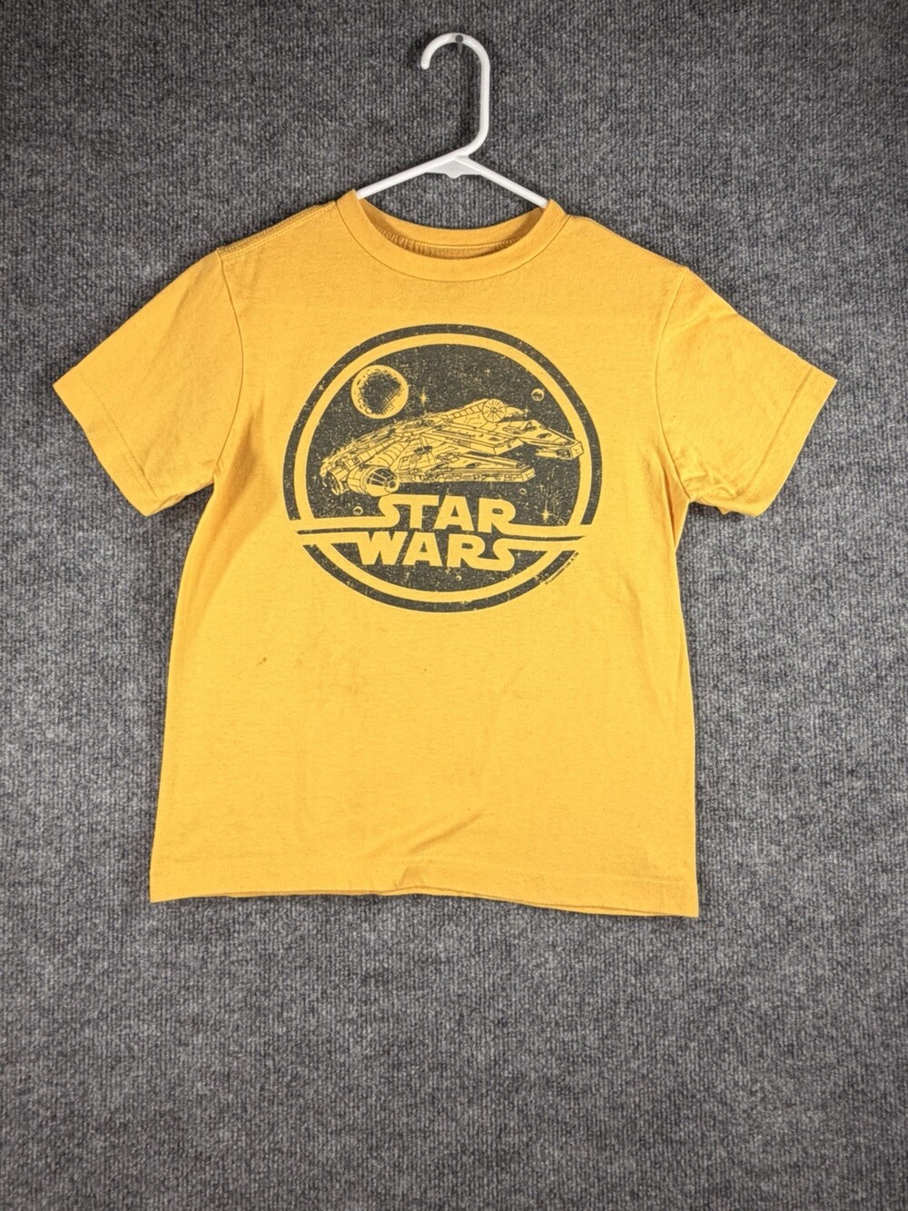 Old Navy Star Wars Millennium Falcon Graphic T-Shirt Yellow Size Youth M